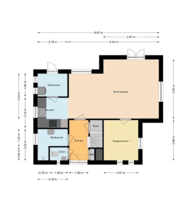 Vakantiehuis De Bruyn 6 Persoons Ewijk Экстерьер фото